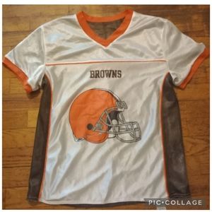Vintage Cleveland Browns Flag NFL Jersey SMALL
